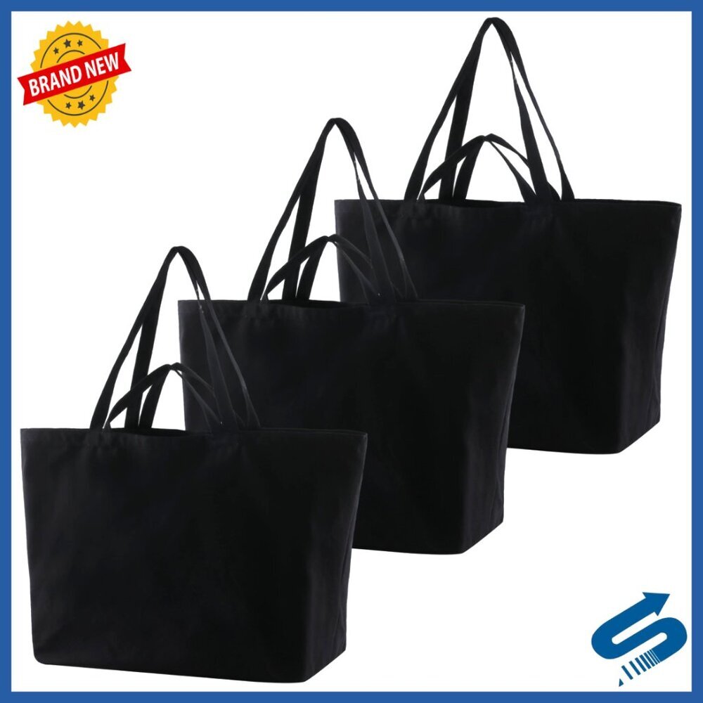 Jumbo Heavy Duty Canvas Tote Bag Oversized Eco-Friendly Reusable Grocery Bag
